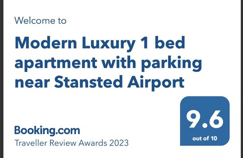 Stansted Apartamento | Modern Luxury 1 bed apartment with parking near Stansted Airport
