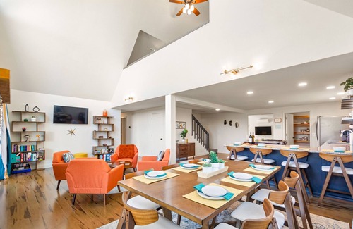 Post Falls Casa | Modern mountain home with deck, games, W/D, & AC - dogs ok