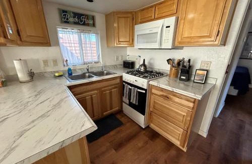 Smith River Casa | Modern Ocean Cabin 27 Stylish Kitchen & Jacuzzi