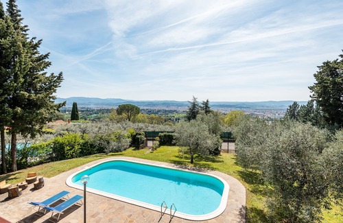 Florence Villa | Villa panorámica de lujo con piscina en Florencia - Toscana