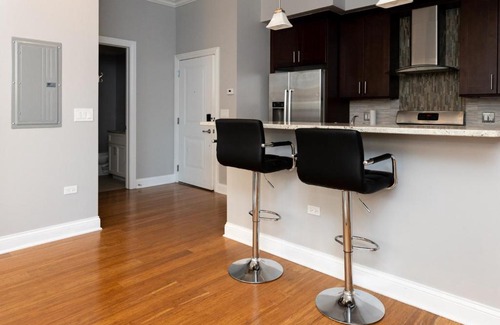River West Apartamento | Modern River West 2BR with W&D by Zencity