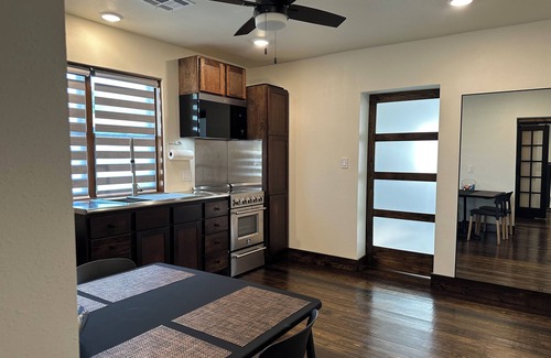 Muldrow Cabaña | Modern stone cottage just one minute from I-40 exit 321 in Muldrow, Oklahoma.