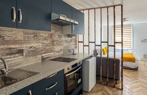 Tottenham Green Apartamento | Estudio-Moderno-Baño privado con ducha-Vista al patio