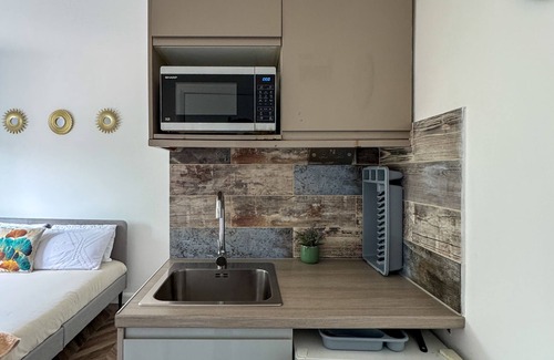Hackney Downs Apartamento | Estudio-Moderno-Baño privado con ducha-Vista a la Ciudad