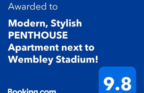 Wembley Park Apartamento | Modern, Stylish PENTHOUSE Apartment next to Wembley Stadium!