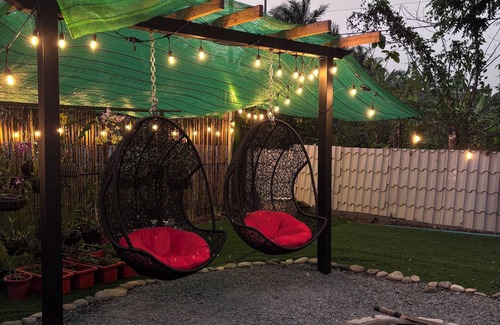 Ben Tre Cabaña | Modern Thatch 1-bedroom cottage in Bến Tre with WiFi, AC