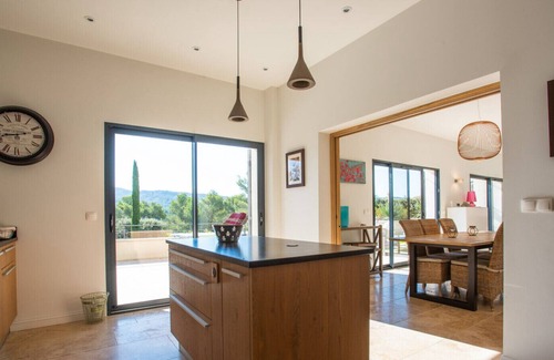 Mallemort Villa | Villa moderna, magnífica vista, sin vecinos, Golf internacional Pont Royal
