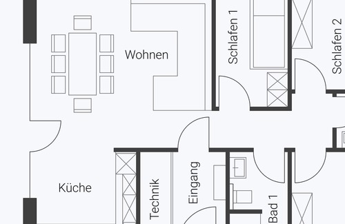 Klitten Apartamento | Modernes Schwedenhaus Jonte #3 - Skan-park Ferienhäuser & Tiny Houses am Bärwalder See