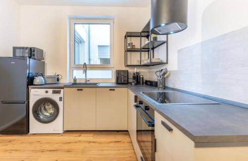 Horchheim Apartamento | Modernes Studio Augusta am Rhein, vollausgestattet, ruhig und verkehrsgünstig gelegen