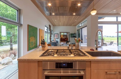 Santa Rosa Casa | Wine Country Modernist Home Con vistas a acres de Pinot y Chardonnay