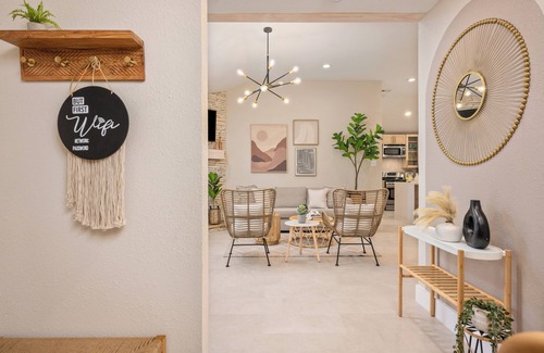 Barker Casa | Modernly Renovated Family Home w/ Double Swing, 4TVs, Pets OK & Backyard Firepit