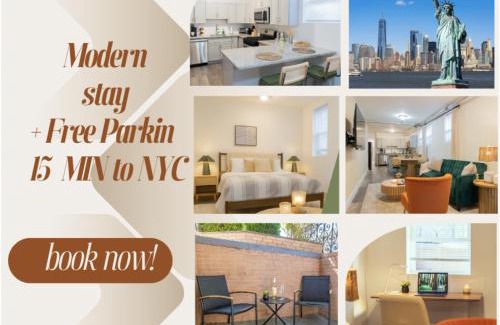 The Heights Apartamento | Moderno 1BR - Parking - 15 min NYC