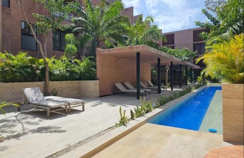 Merida Municipality Apartamento | Moderno Depa, Alberca, Bar & Gym Norte de Mérida