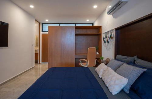 Merida Municipality Apartamento | Moderno Depa, Alberca, Bar & Gym Norte de Mérida