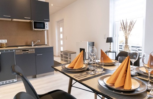 Nagel Apartamento | Modulhaus, 45 qm, 1 Schlafzimmer, Badezimmer mit Dusche und WC, Max. 4 Personen