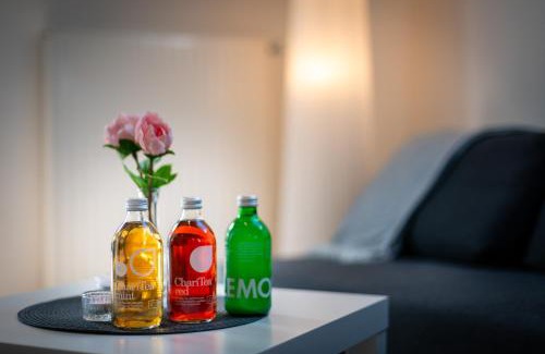 Bachviertel Apartamento | MOLA Apartments-Charmante Ferienwohnung im Herdecke Zentrum für 3 Personen-große Dachterrasse-Grill-Gratis Parken-WLAN