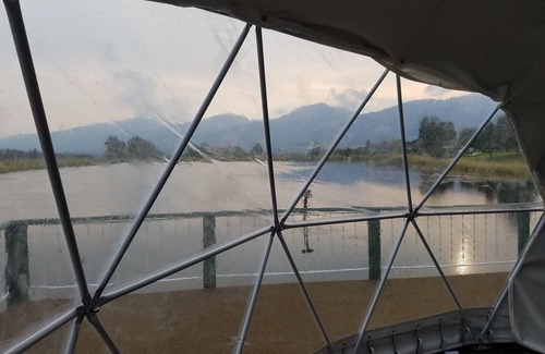 Florence Cabina | Montana Mountain Memories Geodome 20ft Glamping & Fish Pond