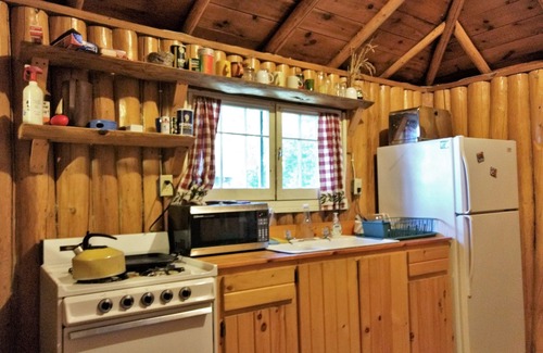 Ely Cabina | Moose Cabin at Wilderness Wind en el lago Armstrong cerca de Ely, MN