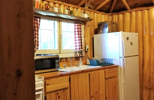 Ely Cabina | Moose Cabin at Wilderness Wind en el lago Armstrong cerca de Ely, MN