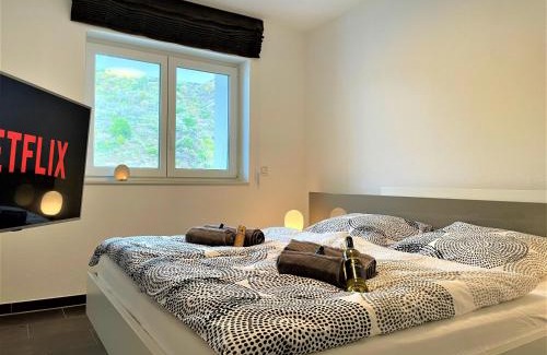 Cochem Apartamento | Moselpromenade Villa Moselufer, Panorama & Burg Cochem Blick, Netflix, Balkon