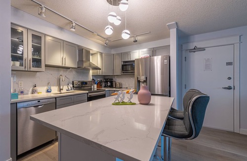 Canmore Condominio | Mountain View 1 BR - Full Kitchen-BBQ-AC
