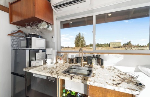 Port Angeles Apartamento | Blue Moon Tiny House, Sauna, HT, Mountain Views