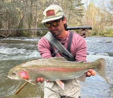 Ellijay Casa | Mountaintown Creek Lodge - Creek Front Fish Cabin - Creekside Relaxation With Fishing, Firepit, Hot Tub, Free-Standing Gas Heate
