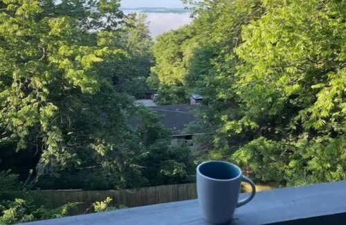Fayetteville Casa | Mt Sequoyah Chalet with mountain view only minutes from town square!