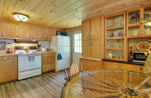 Warne Cabina | Mtn-View Warne Cabin: Hot Tub, Wine Cabinet!