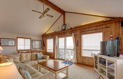 Brigands' Bay Casa | Multi-level sound-front house with private hot tub, central AC, & WiFi