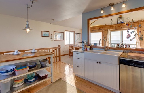 Brigands' Bay Casa | Multi-level sound-front house with private hot tub, central AC, & WiFi