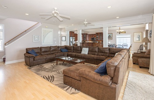 North Topsail Beach Casa | Multi-level oceanfront home with beach access, private hot tub and heated pool
