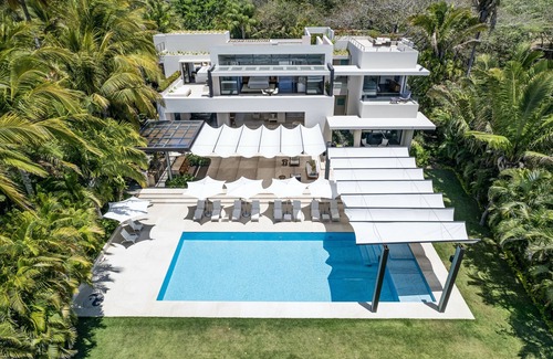 Punta de Mita Villa | Celestial, frente al océano Villa Luna marzo Privado, playa de arena. El personal es magnífico de seis.