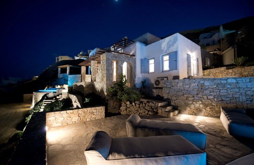 Psarou Villa | Villa en Míkonos con 4 habitaciones, capacidad 8