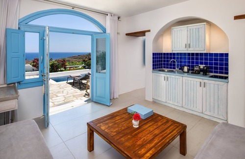 Kamari Villa | Villa en Fira con 1 habitaciones, capacidad 3