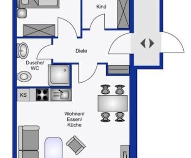Bensersiel Apartamento | Nah am Strand in Bensersiel, Wooge 45