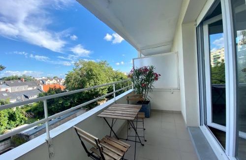 Jules Verne Apartamento | Nantes 30m2 studio au calme avec balcon sur cour