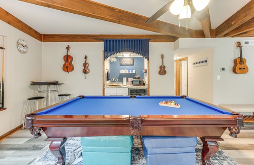 Bracey Casa | Near Lake Gaston: Unique Home w/ Deck & Fire Pit!