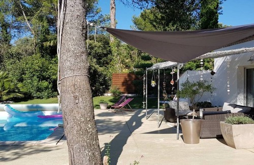Sussargues Casa | CERCA DE MONTPELLIER PRETTY HOUSE CON PISCINA ENTRE PLAYA Y GARRIGUE