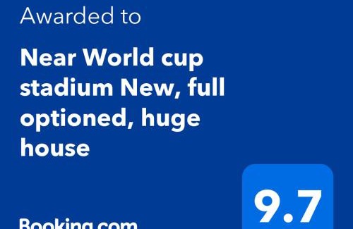 Goyang Apartamento | Near World cup stadium New, full optioned, huge house