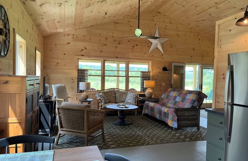 Town of Jerusalem Cabaña | New 2024 Firefly Cottage in the heart of the FingerLakes. Amazing Vineyard views