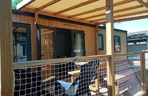 Lagorce Casa | NEW AIR CONDITIONED MOBIL HOME - CAMPING 5* - FOR 6 PEOPLE with dishwasher