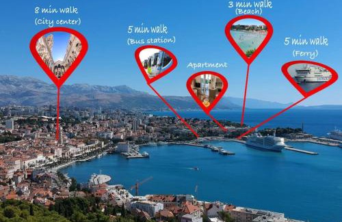 Bacvice Apartamento | NEW! Carpe Diem 1,Split-Bacvice,free wi-fi, parking