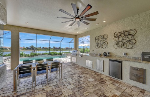Naples Casa | Santuario del amanecer:oasis tranquilo con piscina Eagle Lakes Golf East Naples