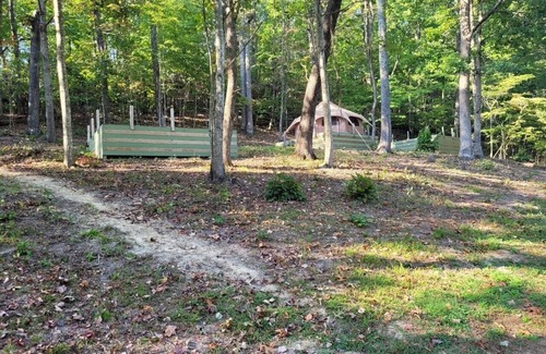 Stanton Alquiler De RV | NEW! Glamping Yurt on w/Electric, Mini Fridge, Grill, Firepit Red River Gorge