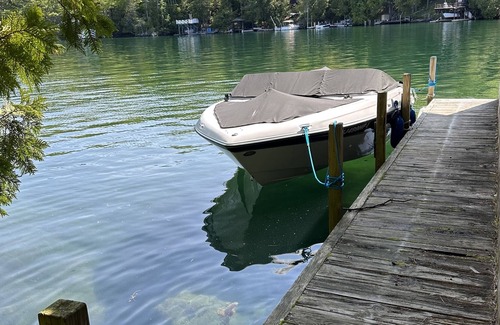 Putnam Station Casa | New home steps from Lake George with lake views, swimming access and boat slip