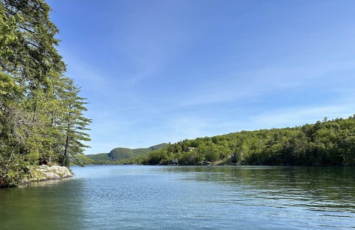 Putnam Station Casa | New home steps from Lake George with lake views, swimming access and boat slip