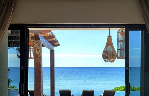 Akumal Casa | New Infinity Pool on Sandy Beachfront Boho-Chic Villa