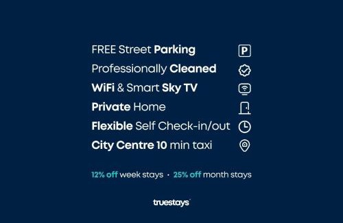 Wolstanton Casa | NEW Lily House by Truestays - 3 Bedroom House in Stoke-on-Trent