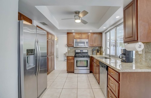 Sunrise Villa | New! Lush Villa w/ Pool and King Bed Sleeps 10..